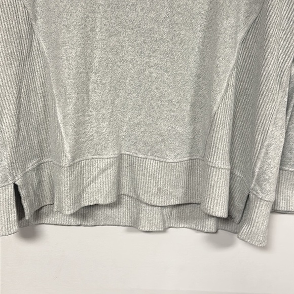 Eddie Bauer gray  cowl / turtle  neck pullover shirt, XL - Picture 6 of 7